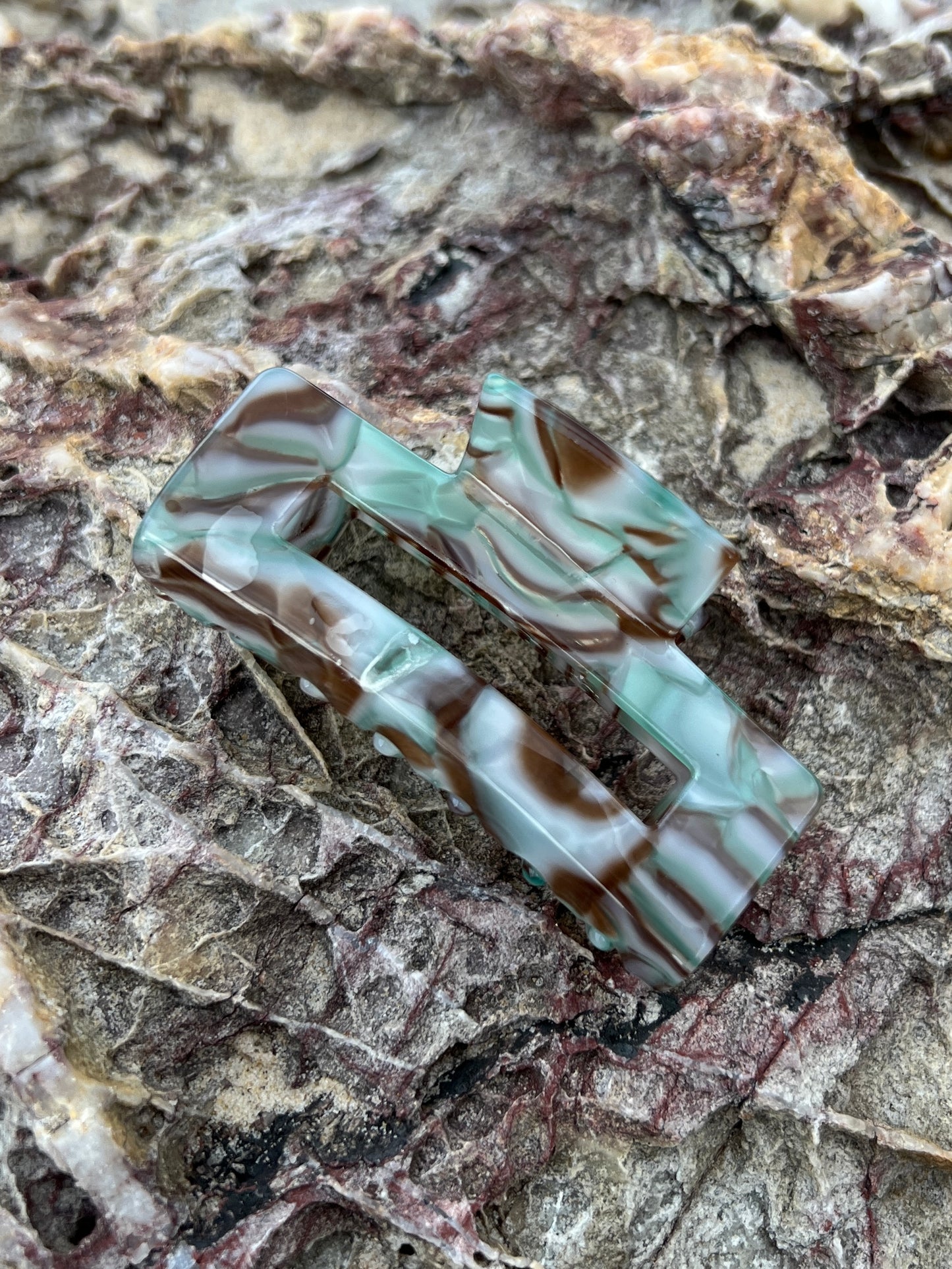 Green quartz | Claw clip